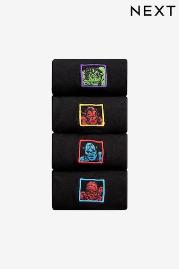 Black Marvel Socks 4 Pack (705800) | £16