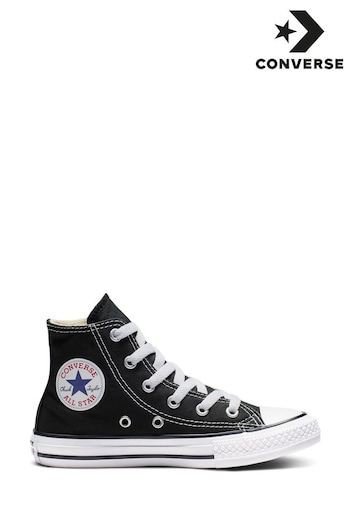 Converse Black/White Chuck Taylor High Top Junior Trainers (706281) | £40