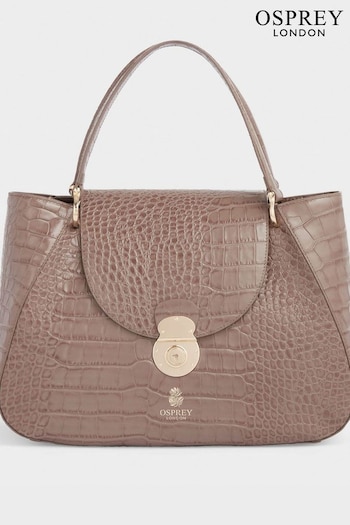 OSPREY LONDON The Wentworth Italian Leather Brown Workbag (706658) | £425
