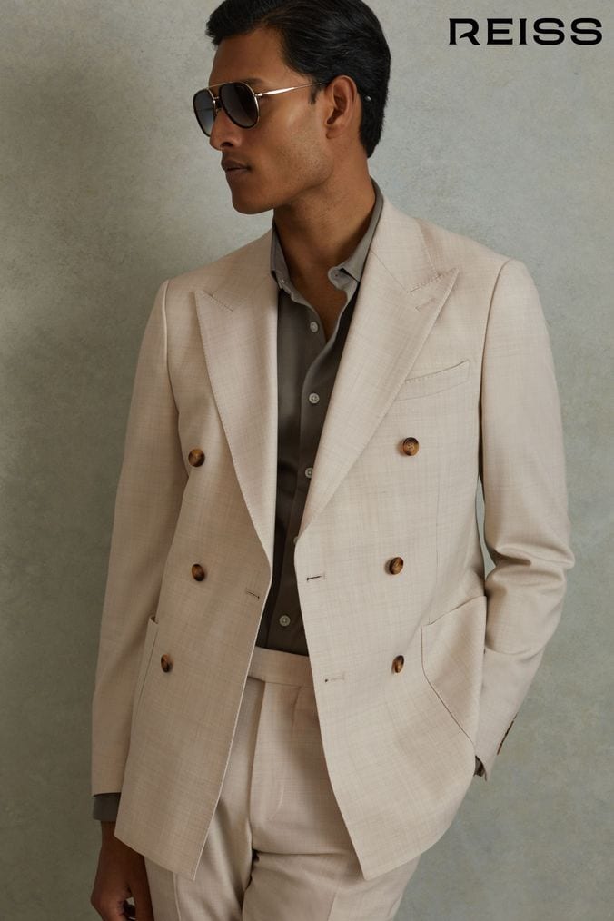 Double breasted top suit online