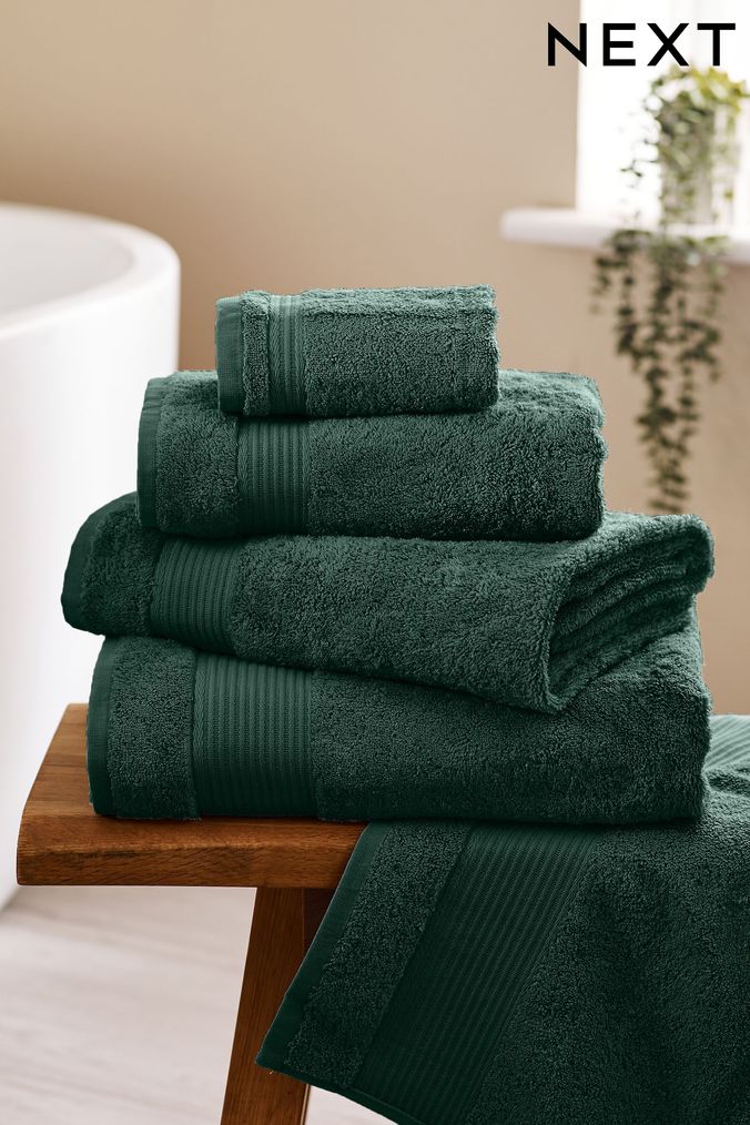 Green Towels Sage Dark Green Towels Next UK