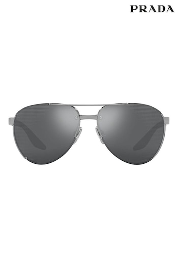 Prada embroidered Sport PS 51YS Black Sunglasses (708418) | £282