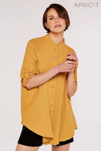Apricot Mustard Yellow Tetra Oversized Shirt (708498) | £35