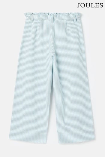 Joules Georgia Blue Striped Wide Leg vented Trousers (708791) | £34.95 - £37.96