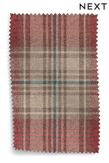 Versatile Check Stirling Red Fabric Swatch (708884) | £0