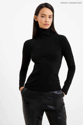 French Connection Roy Black Viscose Top (709126) | £39