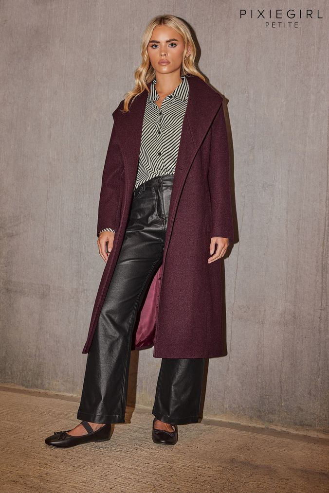 Burgundy coat uk sale