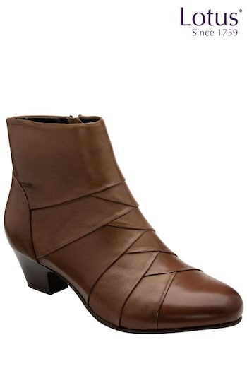 Lotus Natural Leather Ankle Boots (709670) | £75
