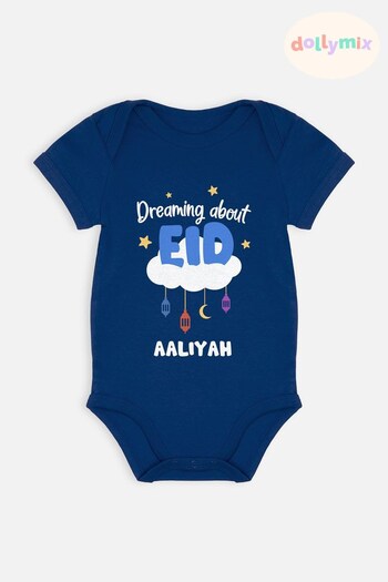 Personalised Dreaming About Eid Baby Bodysuit by Dollymix (710252) | £14