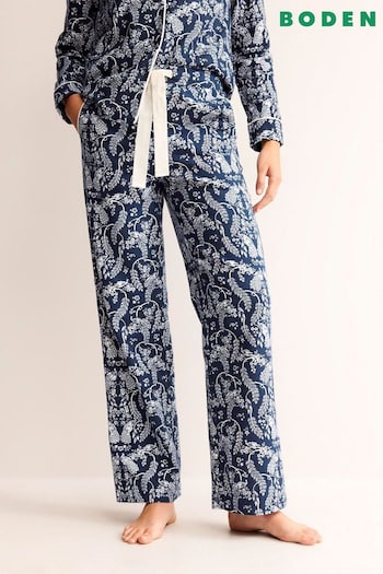 Boden Blue Brushed Cotton Pyjama Trousers (711446) | £38