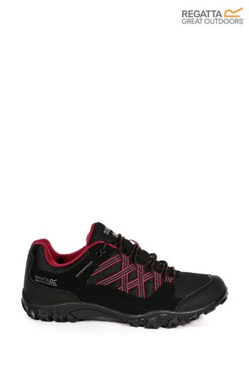 Regatta Lady Edgepoint III Black Waterproof Walking Shoes (711513) | £49
