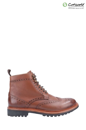 Cotswold Rissington Commando Goodyear Welt Lace-Up Boots Hellgr (711560) | £104