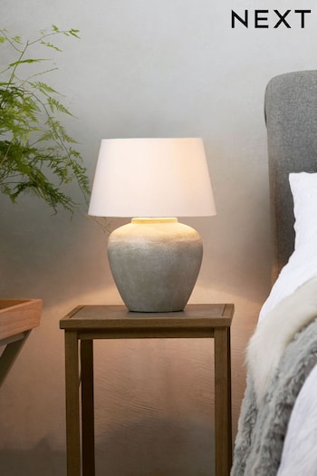 Grey Lydford Small Table Lamp (711615) | £65