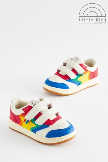 Little Bird by Jools Oliver Multi Rainbow Star Low Top Trainers (712556) | £26 - £30