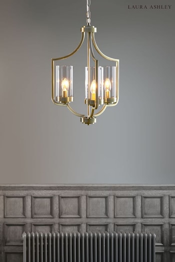 Laura Ashley Brass Joseph 3 Light Chandelier Ceiling Light (713009) | £230