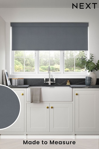 Charcoal Grey Solstice Made to Measure Blackout Roller Blind (713187) | £66