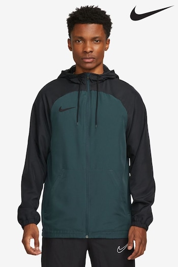 Nike images Dark Green Dri-FIT Academy Hooded Training Track Jacket (713343) | £55