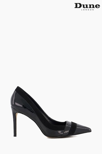 Dune London Alexandria Pointed Toe High Black Courts (713591) | £95