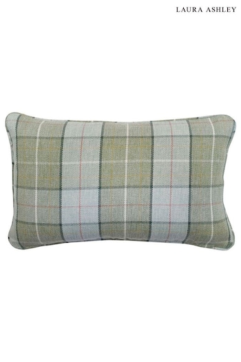 Laura Ashley Sage Green Alfriston Check Cushion (714339) | £48