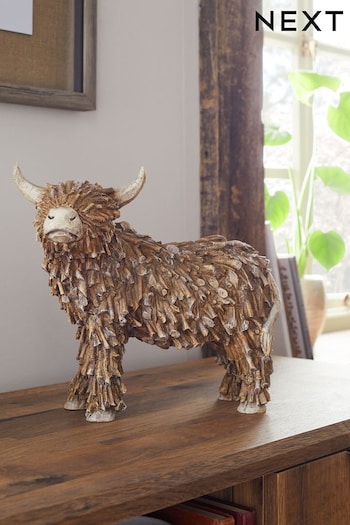 Brown Hamish the Highland Medium Ornament Cow (714629) | £30