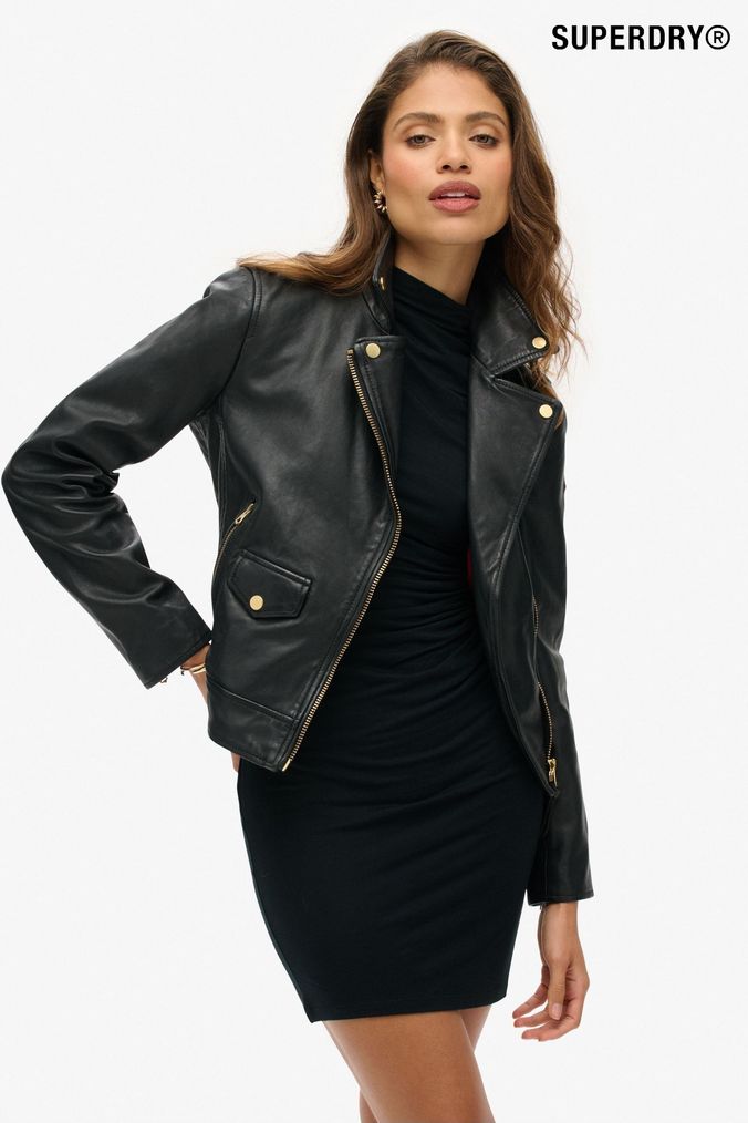 Buy Women s Superdry Biker Jackets Online Next UK