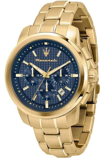 Maserati Gents Gold Tone Successor Watch (714709) | £219
