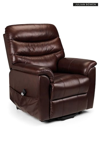 Julian Bowen Brown Pullman Leather Dual Motor Rise and Recliner (714780) | £850