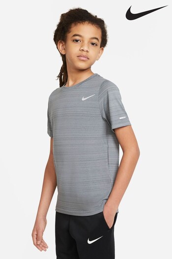 Nike Grey Miler Dri-FIT T-Shirt (714860) | £25