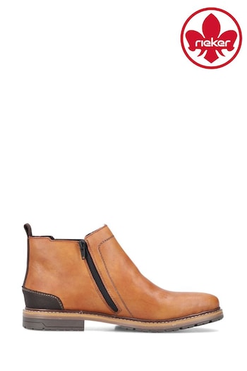 Rieker Mens Zipper Brown Boots (715299) | £85