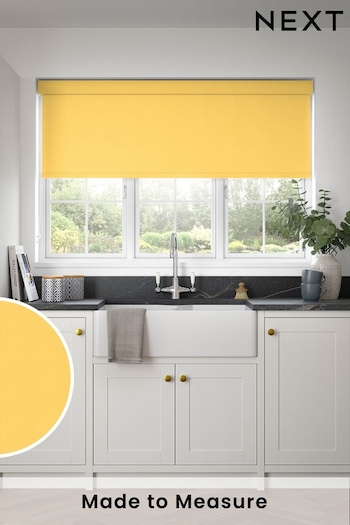 Lemon Yellow Glow Made to Measure Blackout Roller Blind (715452) | £55