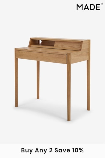 MADE.COM Oak Leonie Compact Office Desk (715723) | £399