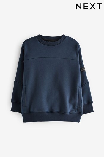 Blue Sweatshirt Utility Crew Sweatshirt (3-16yrs) (715788) | £14 - £19