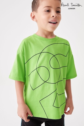 Paul Smith Junior Boys Oversized PS Short Sleeve Print T-Shirt (715887) | £40
