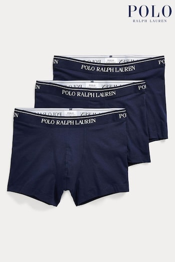 Polo Ralph Lauren Classic Stretch Cotton Trunks 3 Pack (716280) | £45