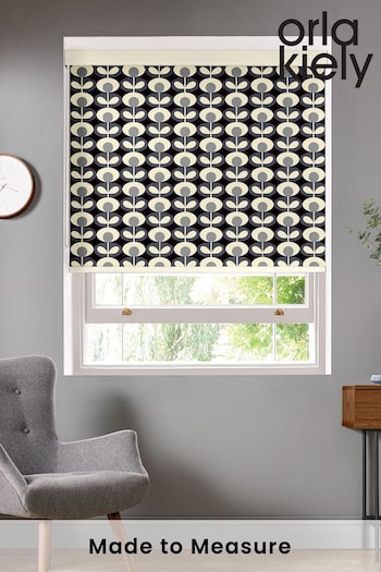 Orla Kiely Grey Oval Flower Made To Measure Roller Blind (716379) | £58