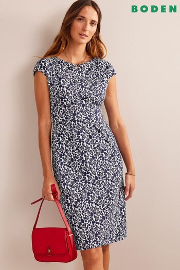 Boden Blue Petite Florrie Jersey Dress (716445) | £65