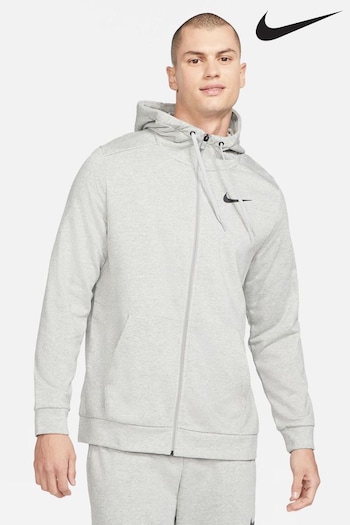 Nike Grey Dri-FIT Zip Through Training Hoodie (716568) | £65