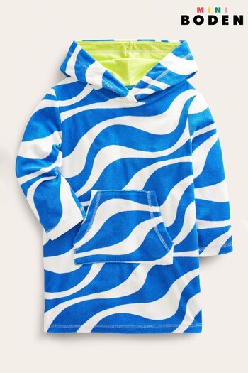 Boden Blue Pattern Towelling Beach Dress (716778) | £27 - £31
