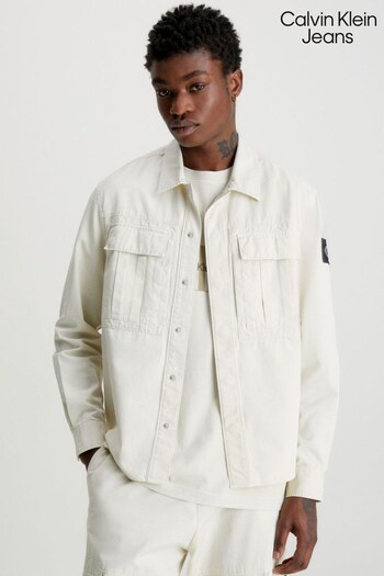 Calvin Klein Jeans Natural Mineral Dye Utility Overshirt (716866) | £120