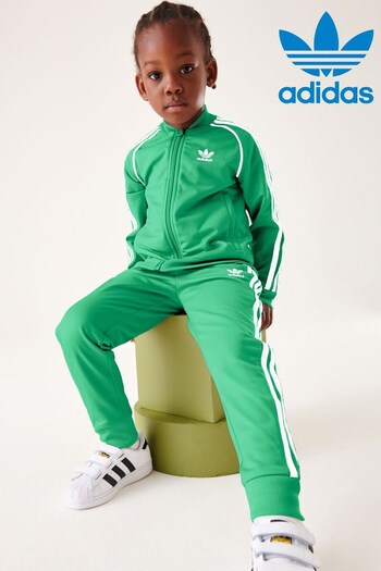 adidas tee Originals Green Adicolor Superstar Tracksuit (717327) | £45