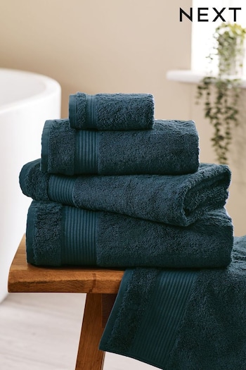 Blue Teal Dark Egyptian Cotton Towel (717418) | £5 - £26