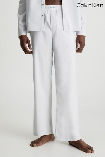 Calvin Klein Grey Pure Cotton Sleep Button Down trousers Short (718571) | £50