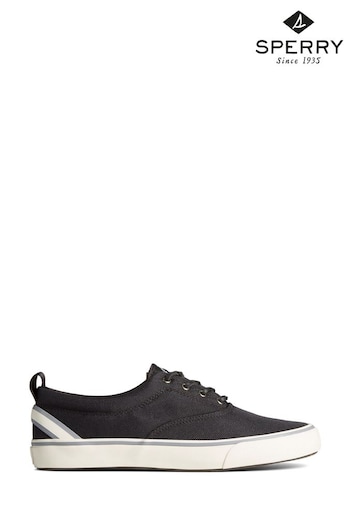 Sperry Striper II CVO SeaCycled Black ridged-sole Shoes (718588) | £75