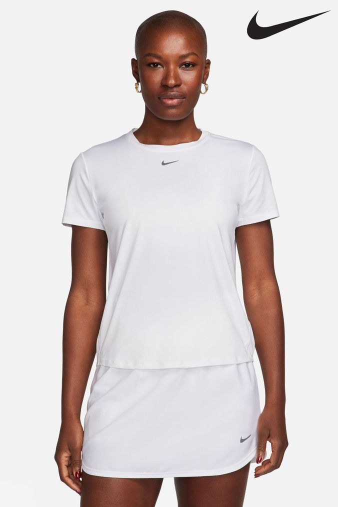 Nike white tops womens sale