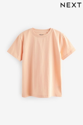 Orange Peach Cotton Short Sleeve T-Shirt (3-16yrs) (719336) | £3.50 - £6.50