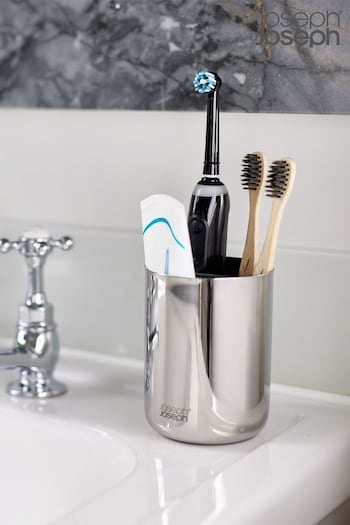 Joseph Joseph EasyStore Luxe Stainless Steel Toothbrush Caddy (719572) | £25