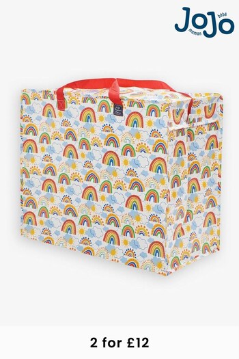 JoJo Maman Bébé White Rainbow Enormous Storage Bag (720223) | £7