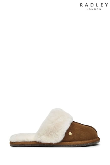 Radley London Chelsea Creek 2.0 Shearling Brown Mules (720643) | £75