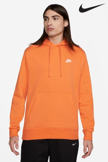Nike Bright Orange Club Pullover Hoodie (720743) | £60