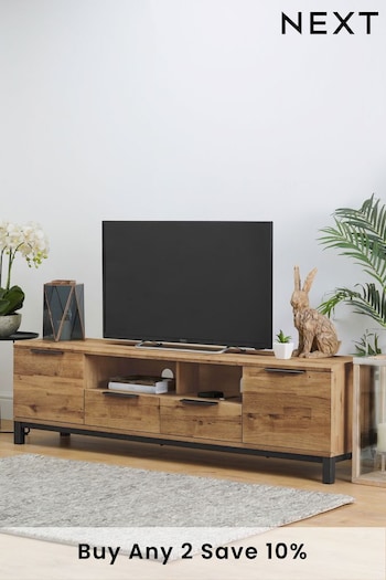 Dark Bronx Oak Effect Superwide TV Unit (721143) | £475